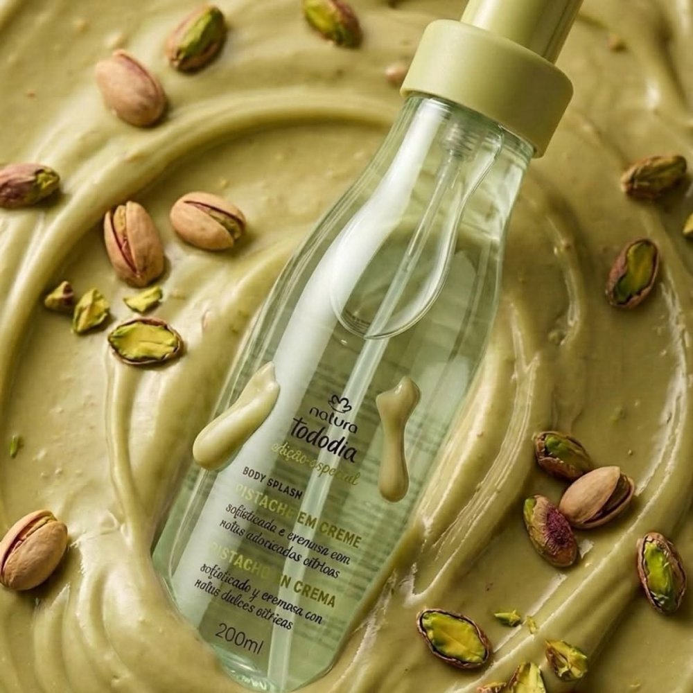 Body Splash Tododia Pistache em Creme