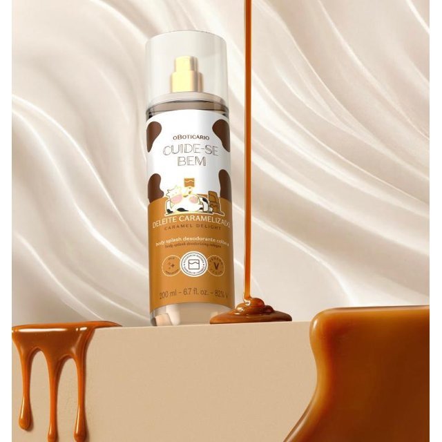 Body Splash Desodorante Colônia Cuide-se Bem Deleite Caramelizado 200ml