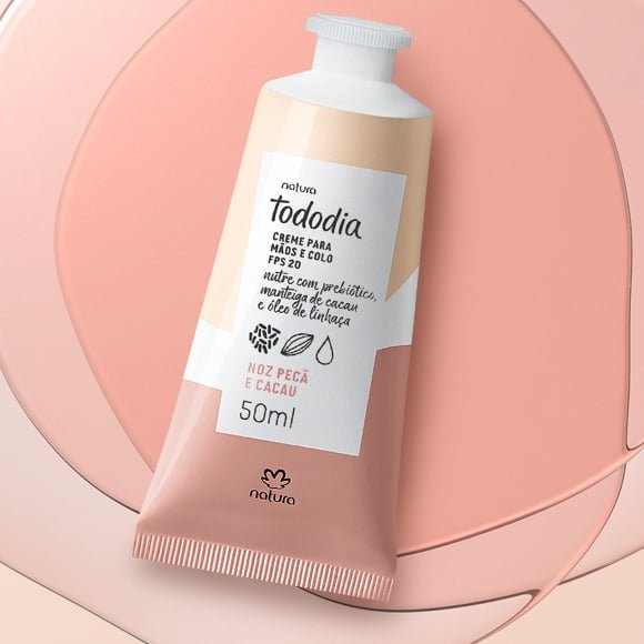 Creme Nutritivo para as Mãos Tododia Noz Pecã e Cacau FPS 20
