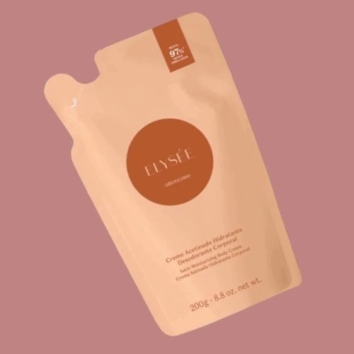 Refil Creme Desodorante Hidratante Corporal Acetinado Elysée 200g