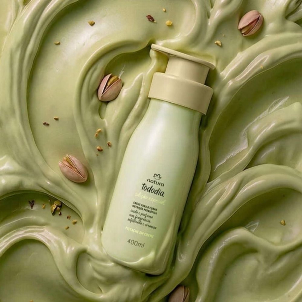 Creme Desodorante Nutritivo para o Corpo Tododia pistache em creme